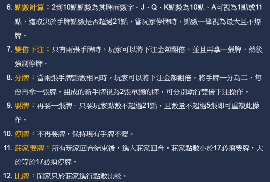 21點玩法